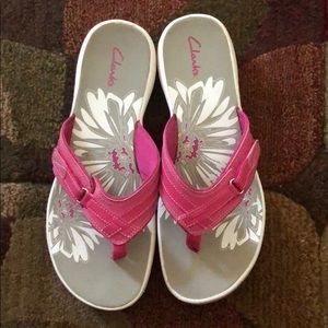 Clark’s Pink Flip Flops